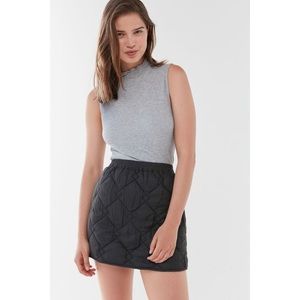 Urban Outfitters Ridley Quilted Mini Skirt